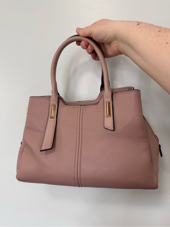 Handbags - Women's Structured Satchel in Dusty Rose